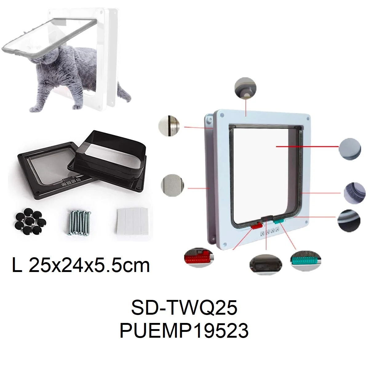 PUERTA VANIVEN 25X24X5CM MPT HT IMPORTADOR