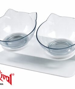COMEDERO CARA GATO DOBLE C/BASE IMPORTADOR SF