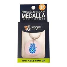MEDALLA CHICA 20 MM C/ CODIGO QR TEGOPET