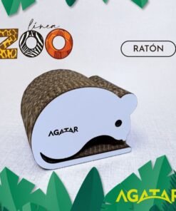 AGATAR RASCADOR CARTON RATON LINEA ZOO