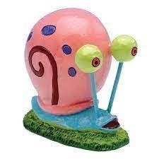 ADORNO MASCOTA CARACOL GARY BOB ESPONJA