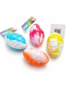 PELOTA DE RUGBY SILICANADA 12 CM C/CHIFLE IMPORTAD