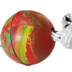 PELOTA GOMA MEDIANA SOGA Y NUDO 48MM ODRANID