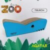 AGATAR RASCADOR CARTON TIBURON LINEA ZOO