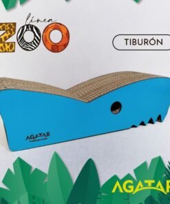 AGATAR RASCADOR CARTON TIBURON LINEA ZOO