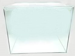 HAMSTERA DE VIDRIO CON TAPA Y RUEDA 30X22X22