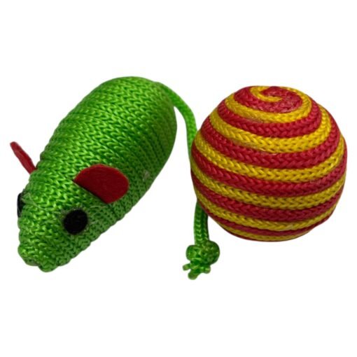 RATA + PELOTA DE HILO P/GATO IMPORTADOR - Imagen 2