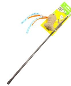 CAN CAT VARITA PEZ MARRON C/CAT NIP