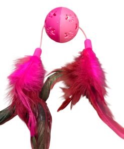 PELOTA PLASTICA C/CASCABEL Y PLUMAS IMPORTADOR