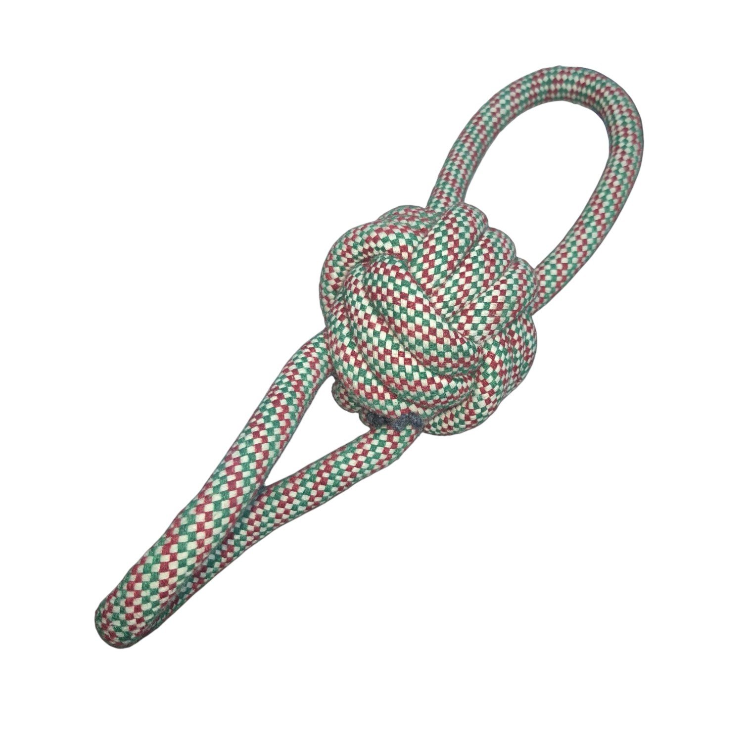 TIRADOR DE SOGA PELOTA C/DOBLE AGARRE 30 CM IMPORT