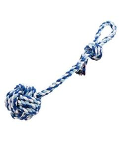TIRADOR DE SOGA C/PELOTA TRENZADA 35CM IMPORTADOR