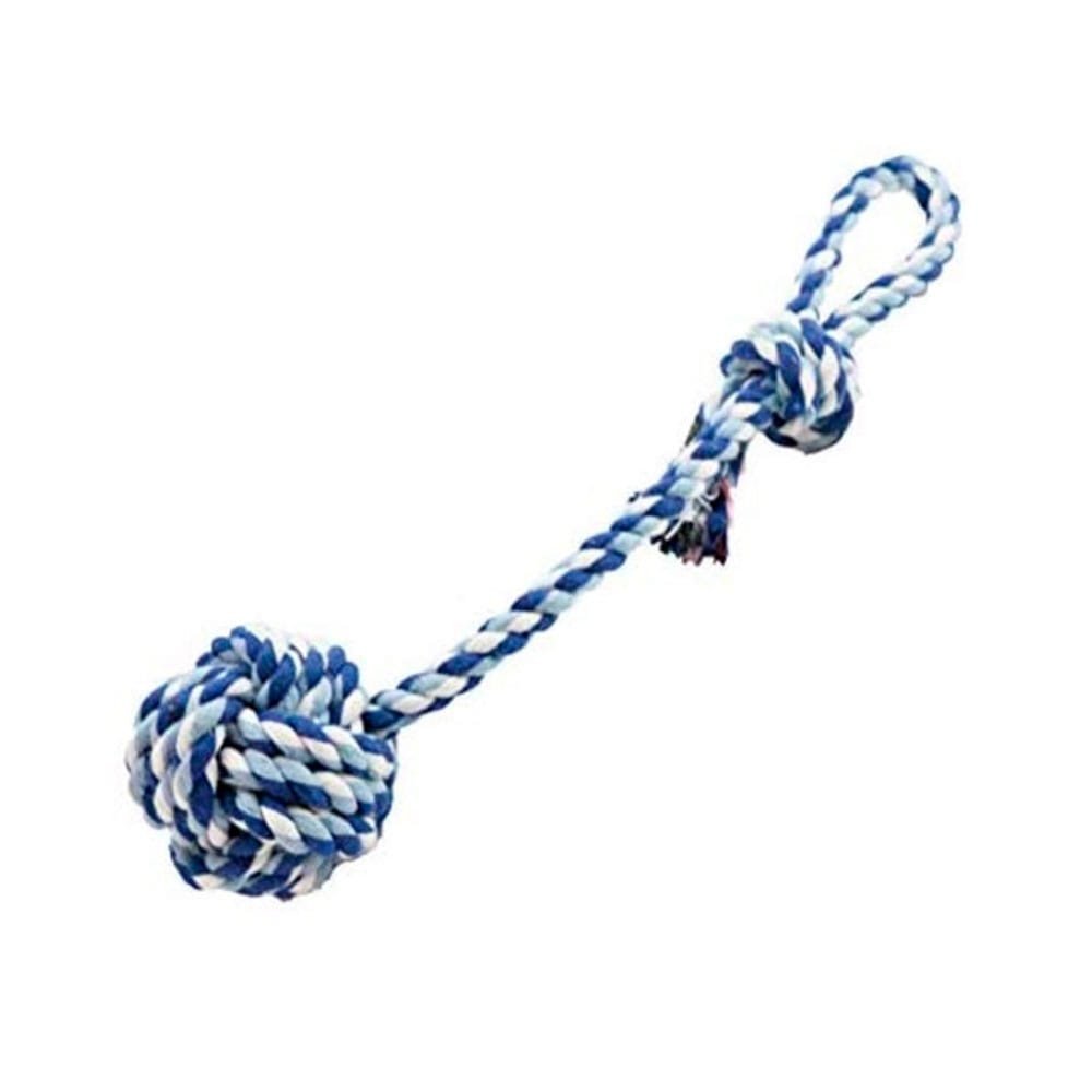 TIRADOR DE SOGA C/PELOTA TRENZADA 35CM IMPORTADOR