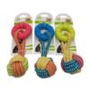 JUGUETE PELOTA ALGODON C/ARANDELA (WJ-001) IMPORTA
