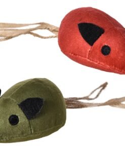 RASCALS PACK X 2 RATONES C/CAT NIP 5 X 17.5 CM