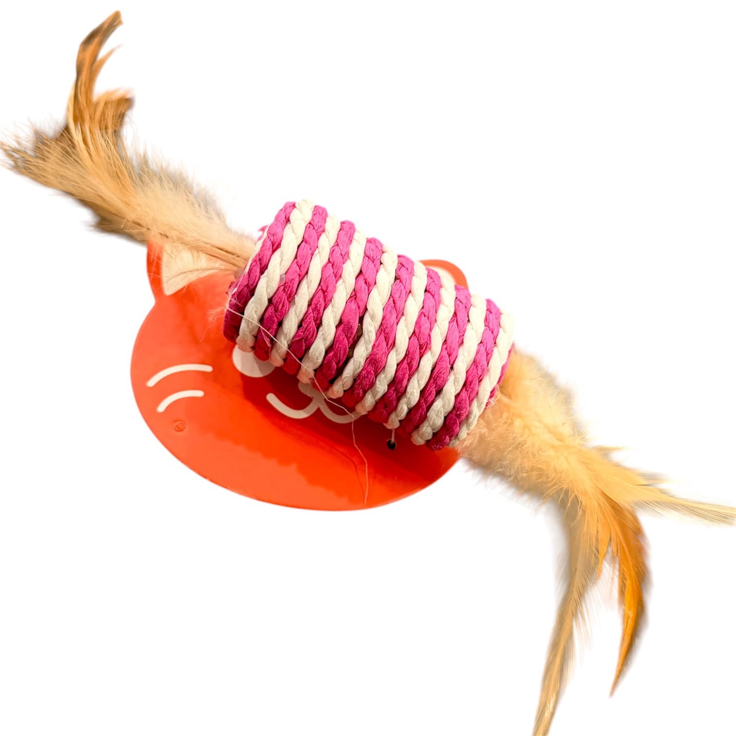JUGUETE SISAL CON PLUMA MODAPET