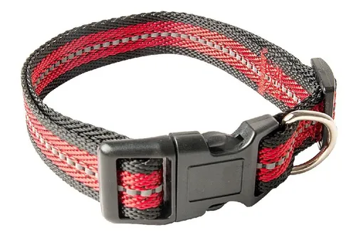 RASCALS DOG COLLAR NYLON ROJO COMBINADO M