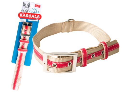 RASCALS DOG COLLAR ROJO COMBINADO XL 2.5X45-