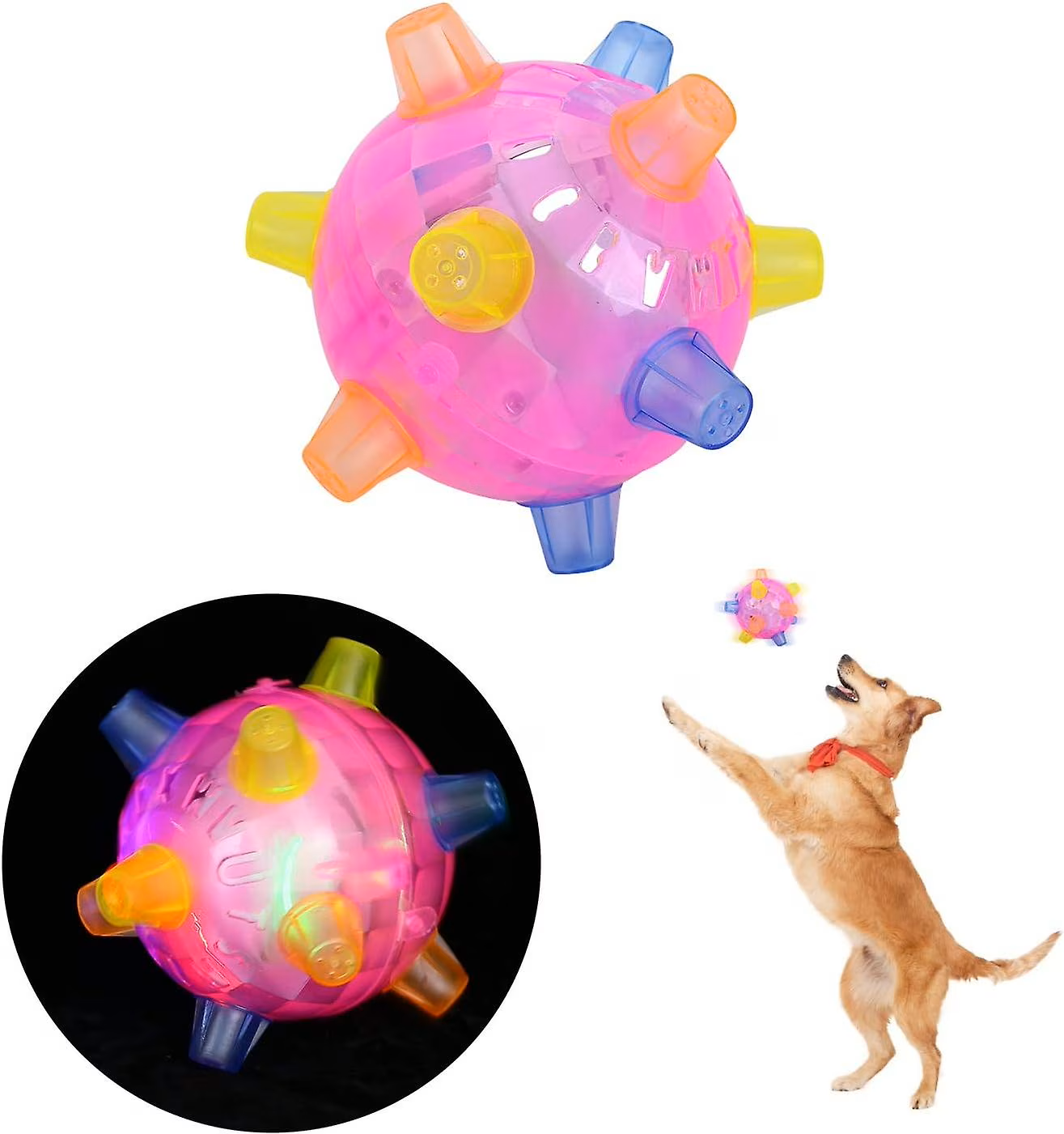 PELOTA "LOCA" C/SONIDO/LUZ/MOVIMIENTO IMPORTADOR