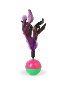 MC037 JUGUETE PELOTA C/PLUMAS